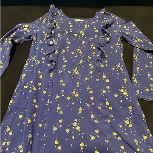 Crown Kids Navy Dress with Gold Speckles